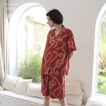CICADAHOME Pajama Set Women's Red