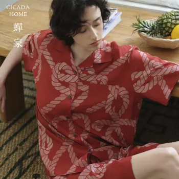 CICADAHOME Pajama Set Men's Red