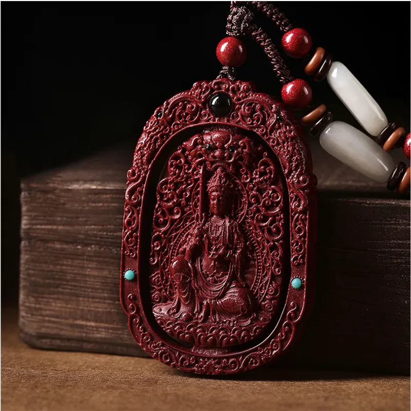 AGOVSKI Reconstructed Cinnabar Necklaces Unisex-8