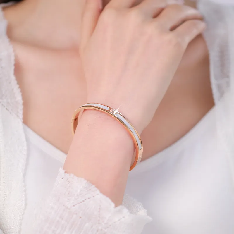 AGOVSKI Titanium Steel Bangles Women's-1