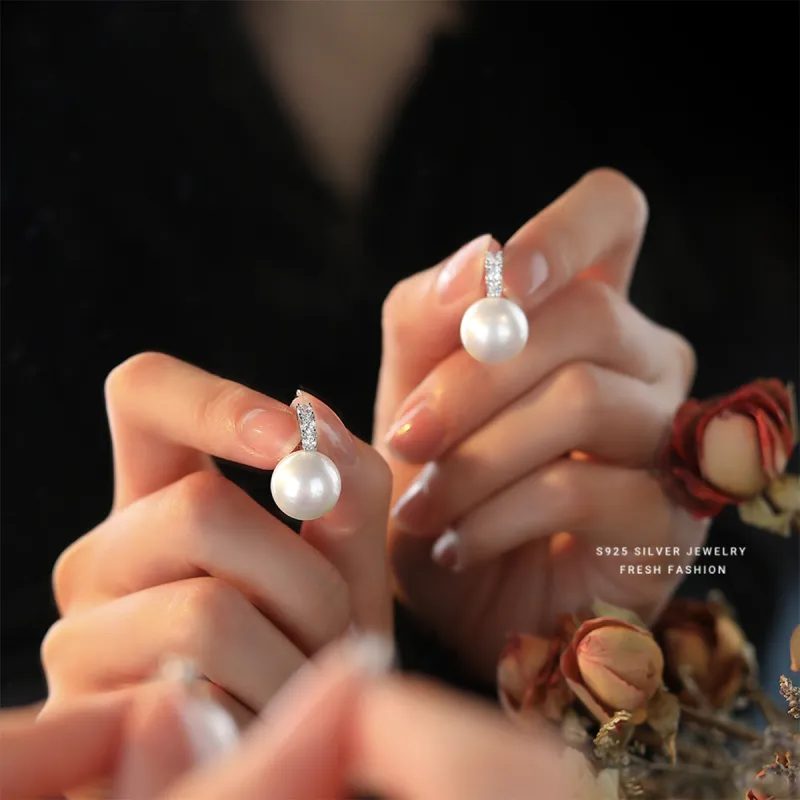 AGOVSKI S925 Silver Earrings Women's-9