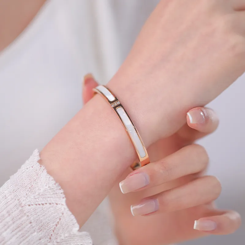 AGOVSKI Titanium Steel Bangles Women's-2