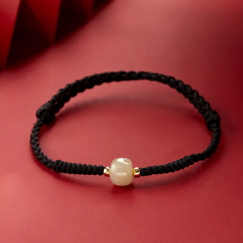 AGOVSKI Hetian Jade Bracelets White Jade Unisex-5