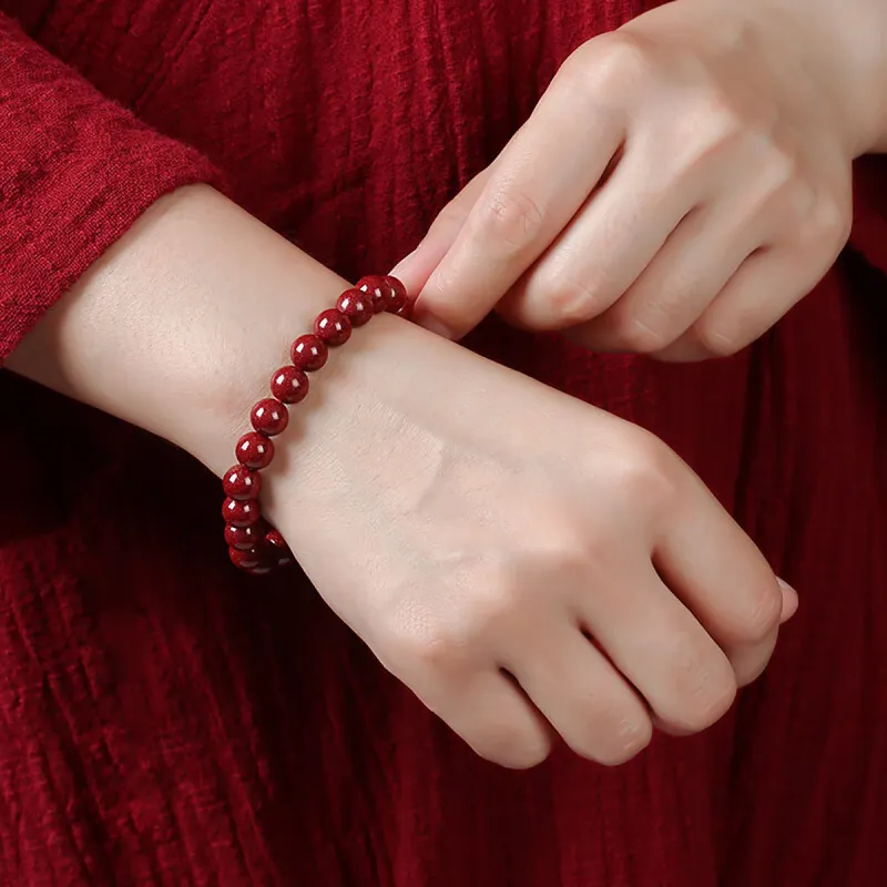 AGOVSKI Reconstructed Cinnabar Bracelets Women's-9