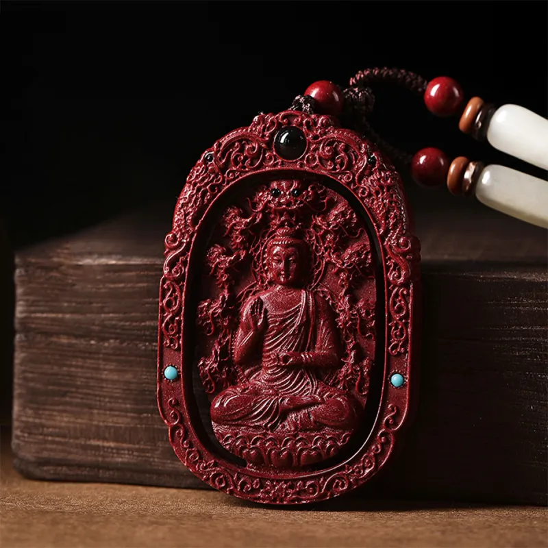 AGOVSKI Reconstructed Cinnabar Necklaces Unisex-19