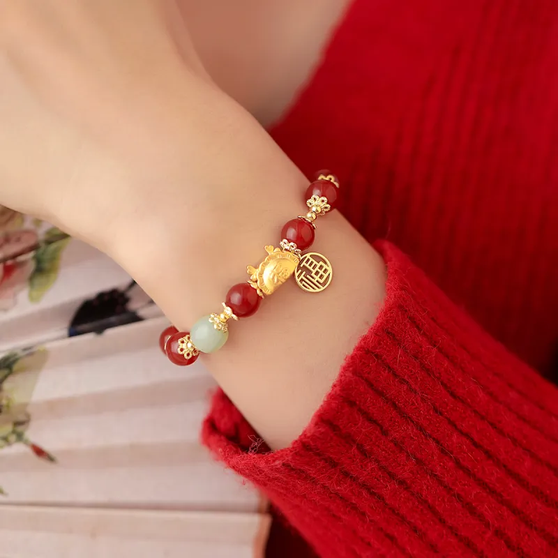 AGOVSKI Agate Jade Bracelets Unisex-6