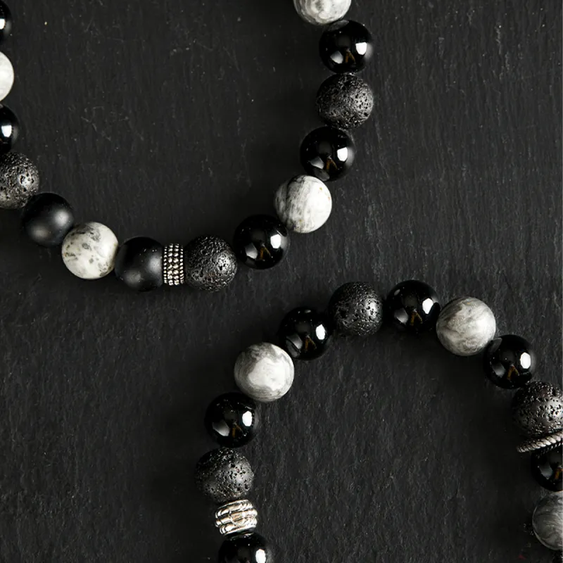 AGOVSKI Map Stone Jade Bracelets Unisex-18