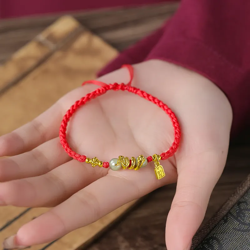 AGOVSKI Hetian Jade Bracelets Pale Greenish White Jade Unisex-6