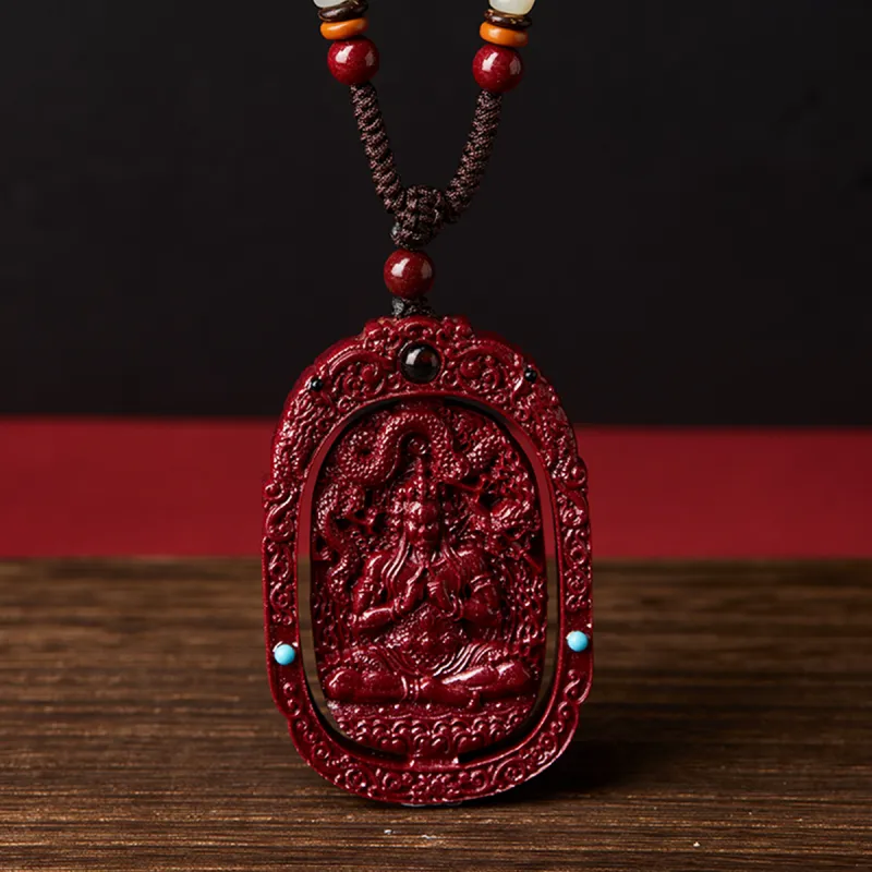AGOVSKI Reconstructed Cinnabar Necklaces Unisex-17