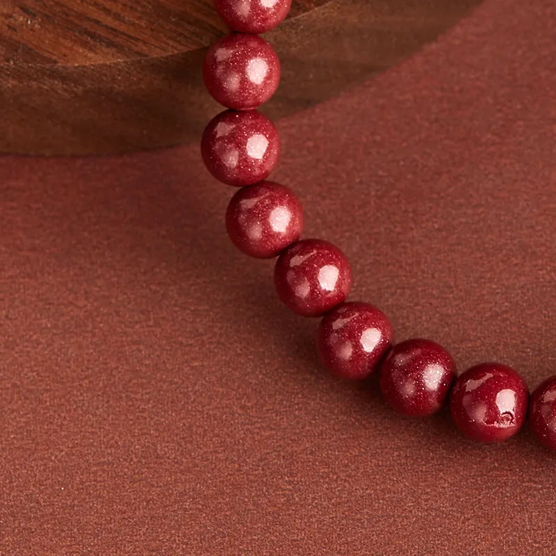 AGOVSKI Reconstructed Cinnabar Jade Bracelets Unisex-3