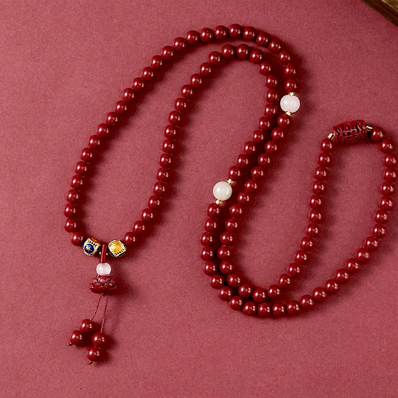AGOVSKI Reconstructed Cinnabar Jade Bracelets Women's-3