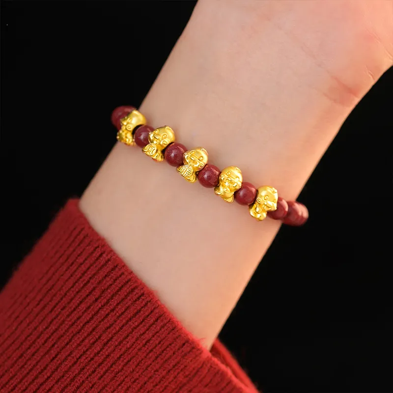 AGOVSKI Reconstructed Cinnabar Bracelets Unisex-1