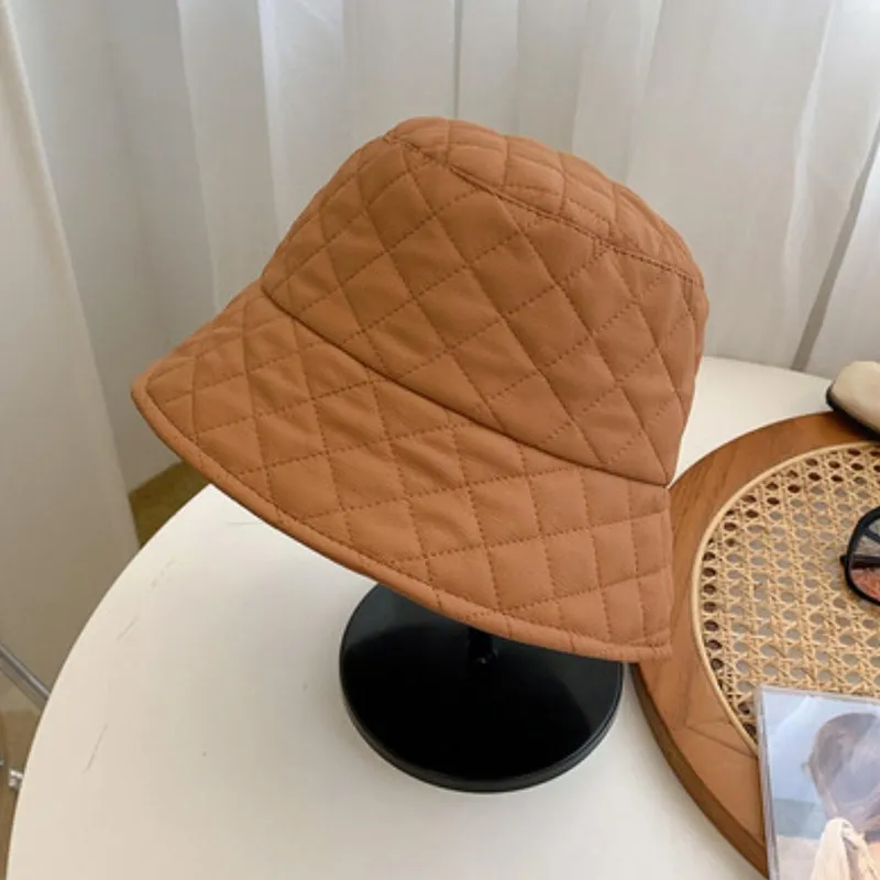 AGOVSKI Synthetic Leather Bucket Hats Women's-6