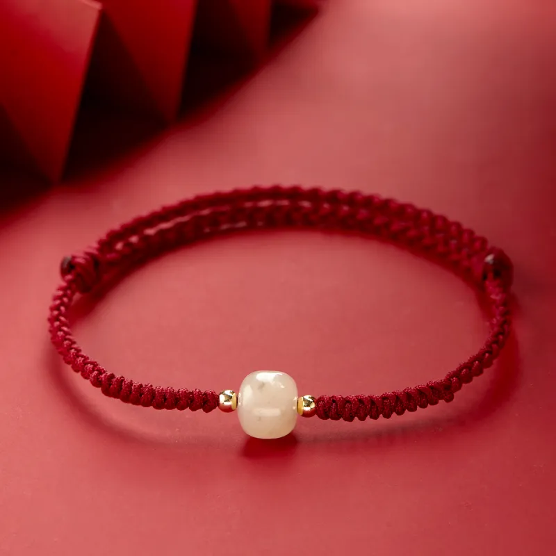 AGOVSKI Hetian Jade Bracelets White Jade Unisex-2