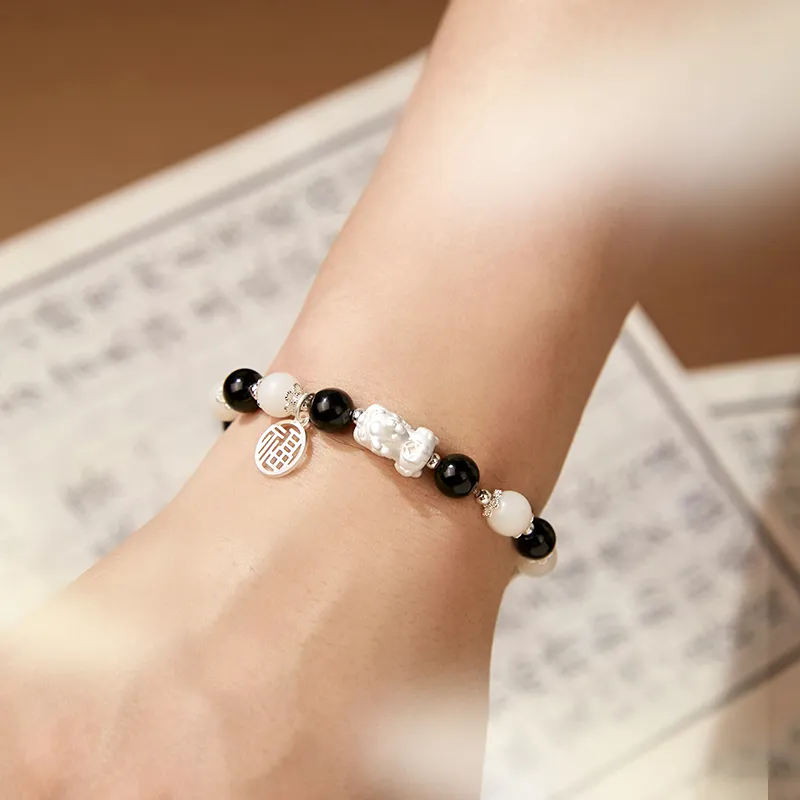AGOVSKI Obsidian Jade Bracelets Unisex-10