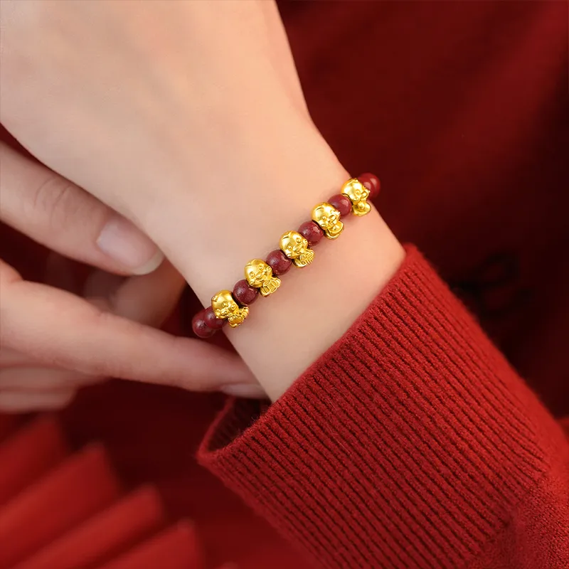 AGOVSKI Reconstructed Cinnabar Bracelets Unisex-2