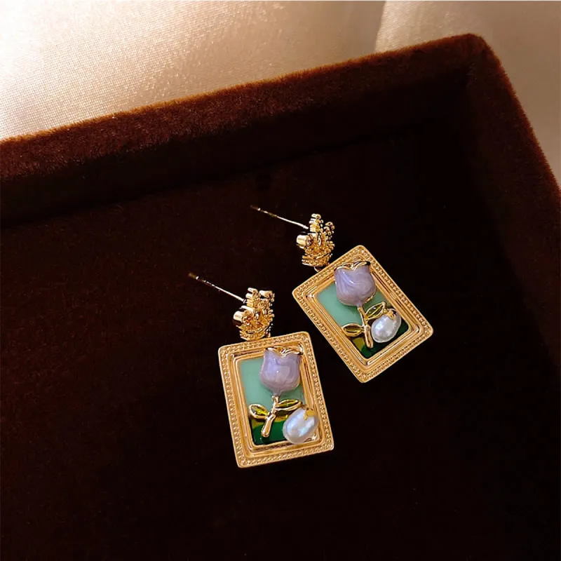 AGOVSKI S925 Silver Stud Earrings Women's-4