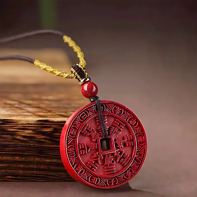 AGOVSKI Reconstructed Cinnabar Necklaces Unisex-3