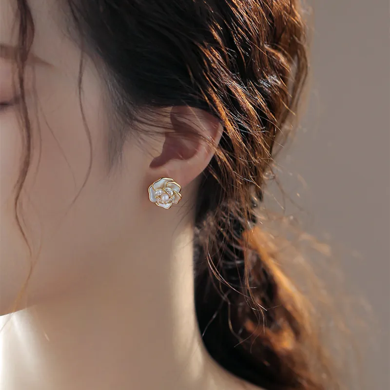 AGOVSKI Alloy Stud Earrings Women's-2