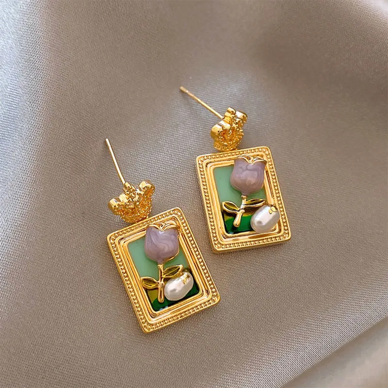 AGOVSKI S925 Silver Stud Earrings Women's-6