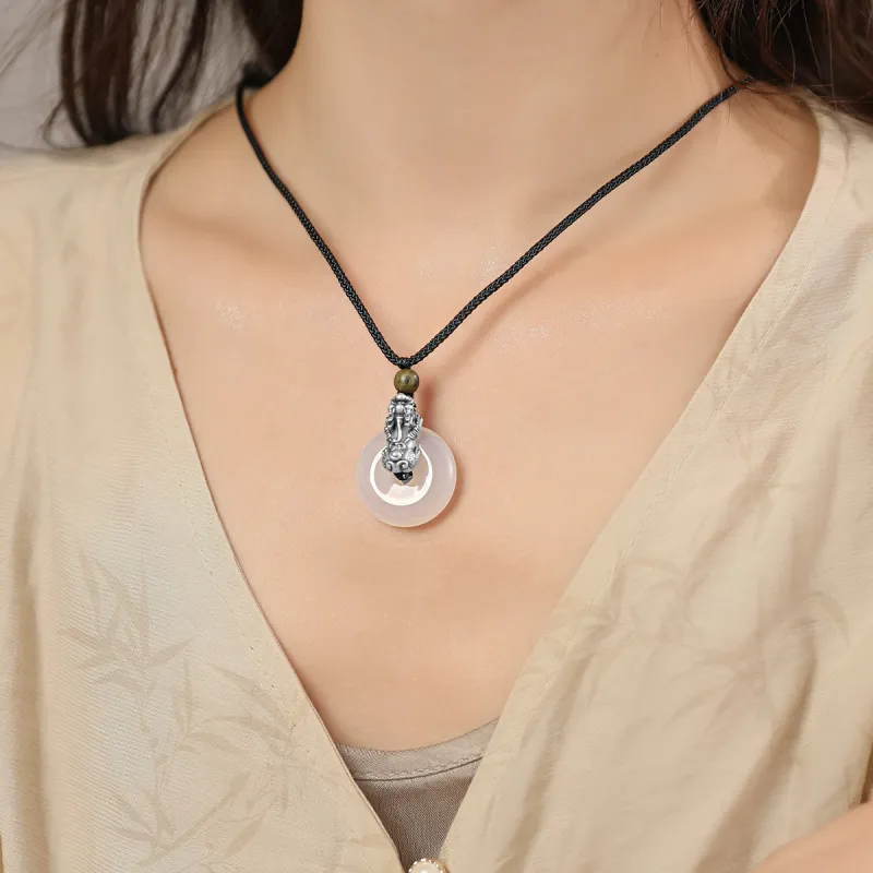 AGOVSKI Agate Jade Necklaces Unisex-9