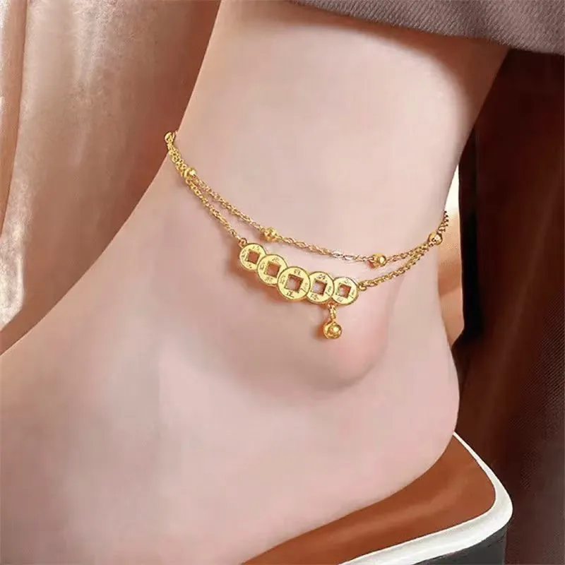 AGOVSKI Titanium Steel Anklets Women's-1