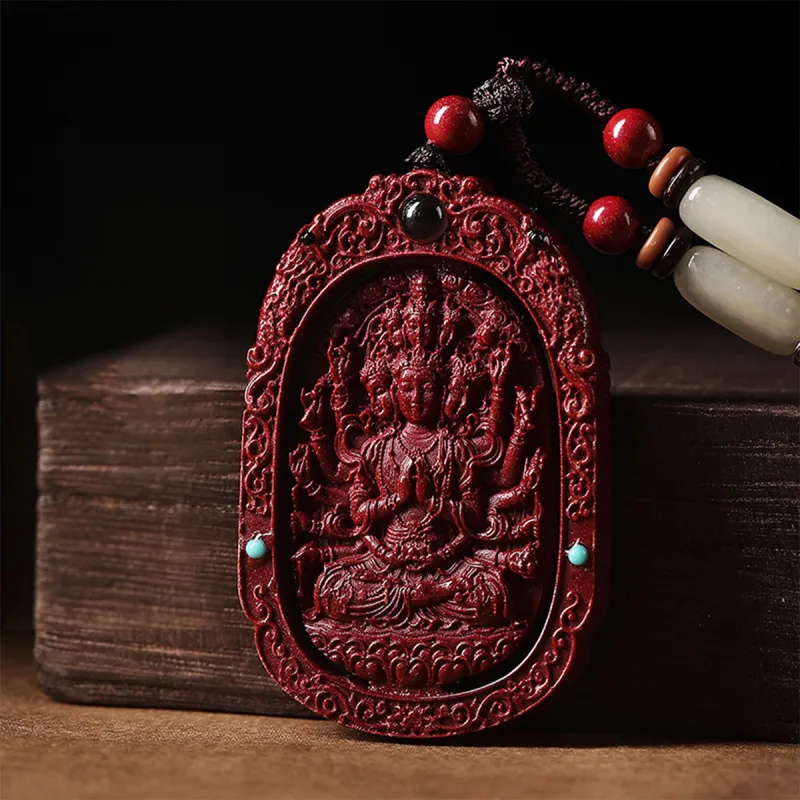 AGOVSKI Reconstructed Cinnabar Necklaces Unisex-1