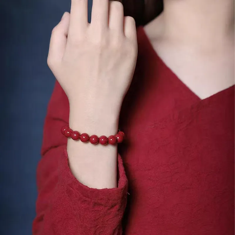 AGOVSKI Reconstructed Cinnabar Bracelets Women's-15