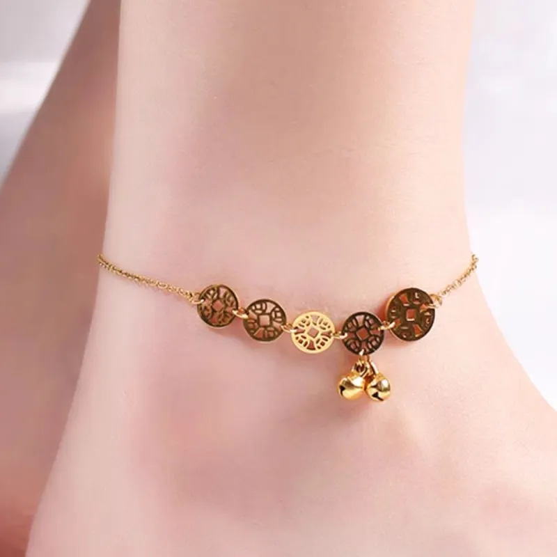 AGOVSKI Titanium Steel Anklets Women's-2