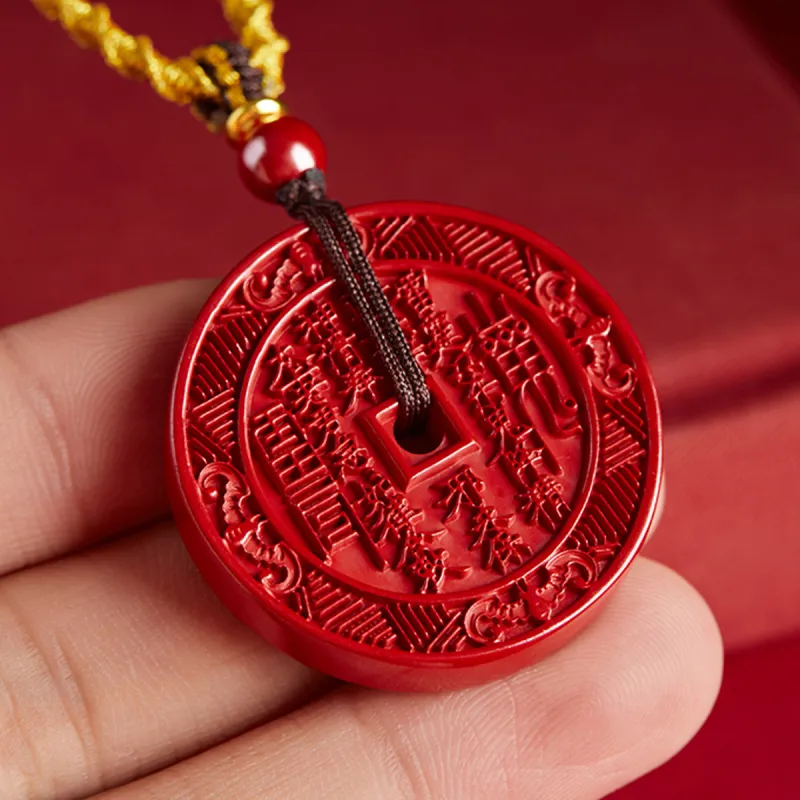 AGOVSKI Reconstructed Cinnabar Necklaces Unisex-4