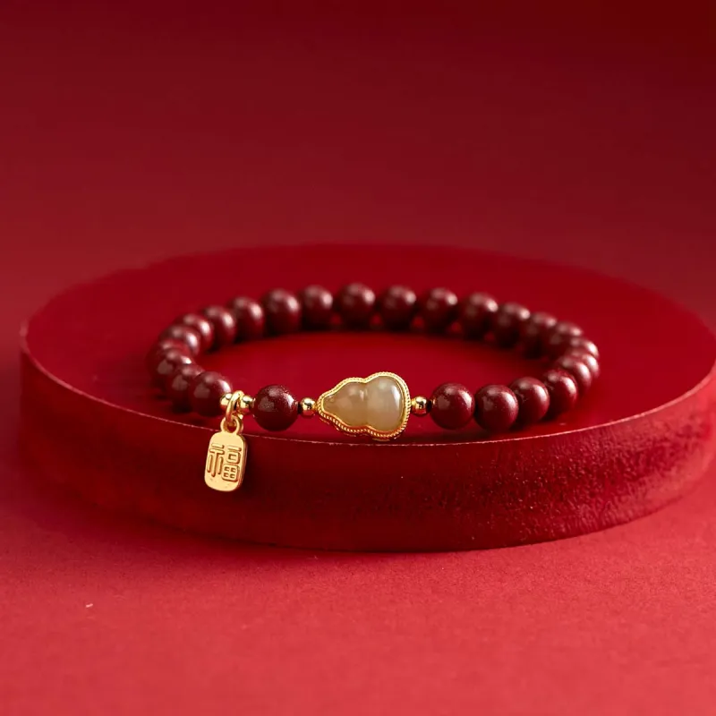 AGOVSKI Reconstructed Cinnabar Jade Bracelets Women's-1