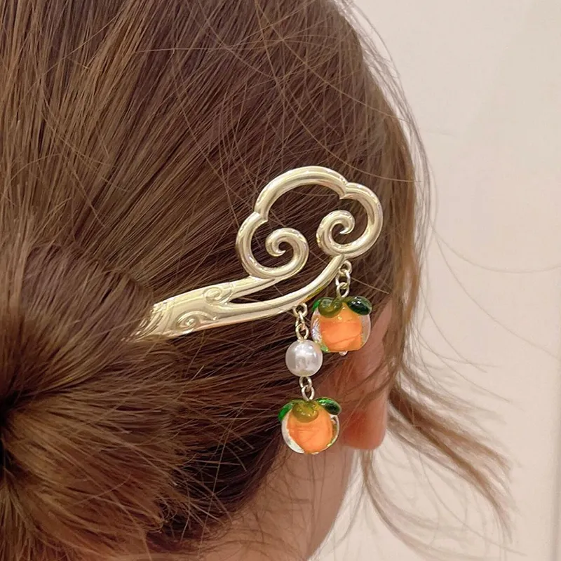 AGOVSKI Alloy+Glass+Faux Pearl Hairpins Women's-2