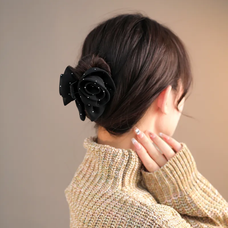 AGOVSKI Synthetic Cubic Zirconia Hair Clips Women's-3