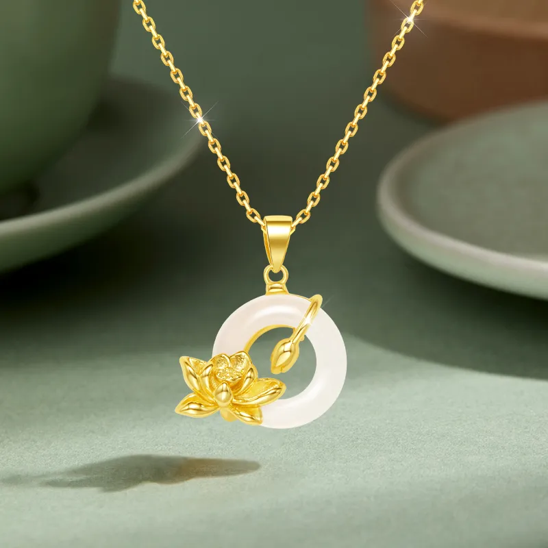 AGOVSKI Chalcedony Jade Necklaces Women's-2