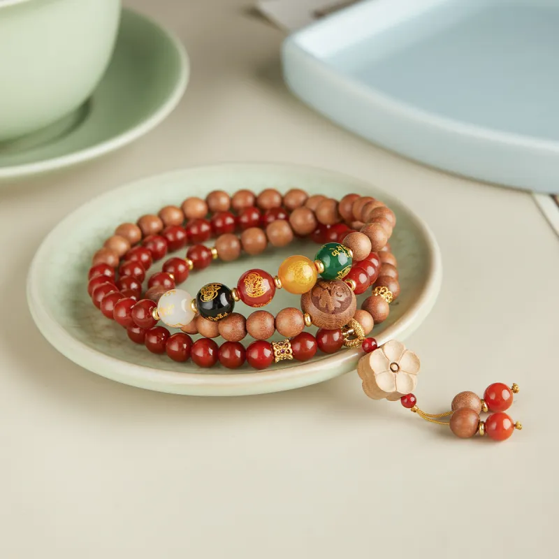 AGOVSKI Barbie Sandalwood Wooden Bracelets Women's-6