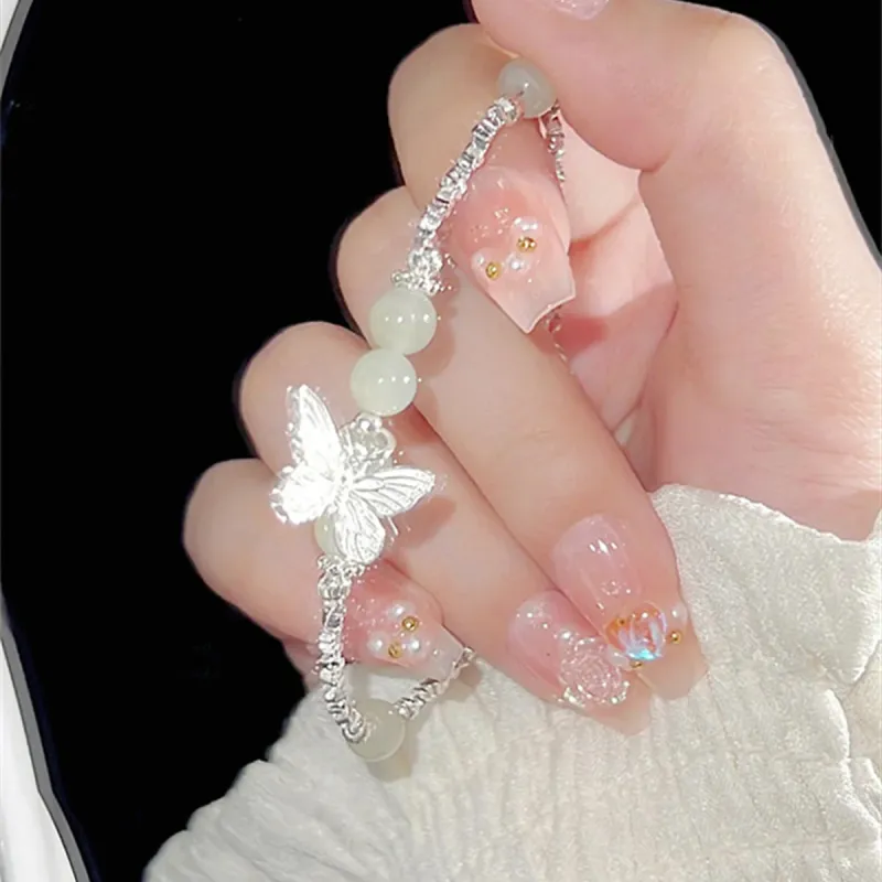 AGOVSKI Bracelets White Jade/Pale Greenish White Jade Women's-4