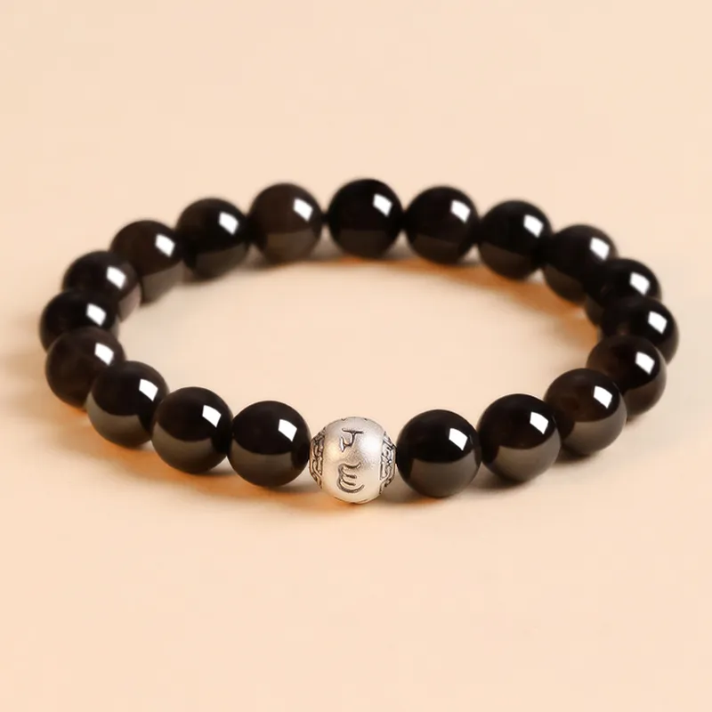 AGOVSKI Obsidian Jade Bracelets Unisex-1