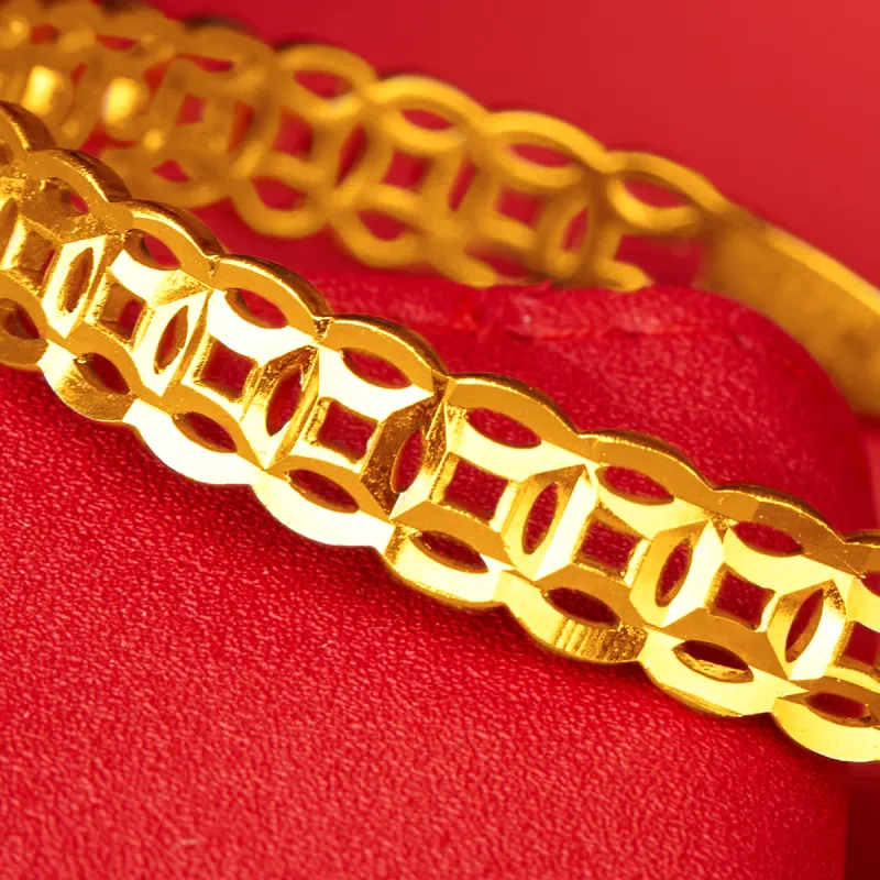 AGOVSKI Eco Friendly Copper Alloy Bangles Women's-3
