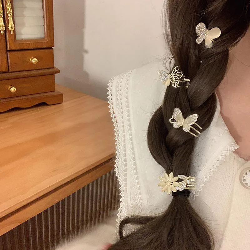 AGOVSKI Alloy+Resin+Synthetic Cubic Zirconia Hair Clips Women's-2