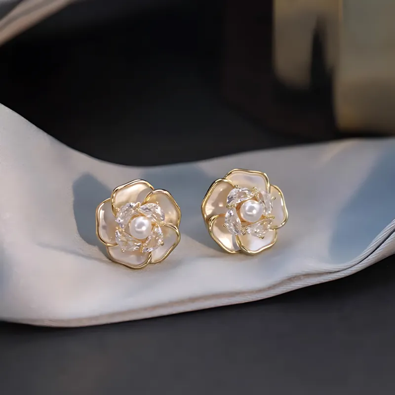 AGOVSKI Alloy Stud Earrings Women's-1