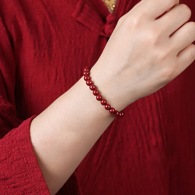 AGOVSKI Reconstructed Cinnabar Bracelets Women's-5