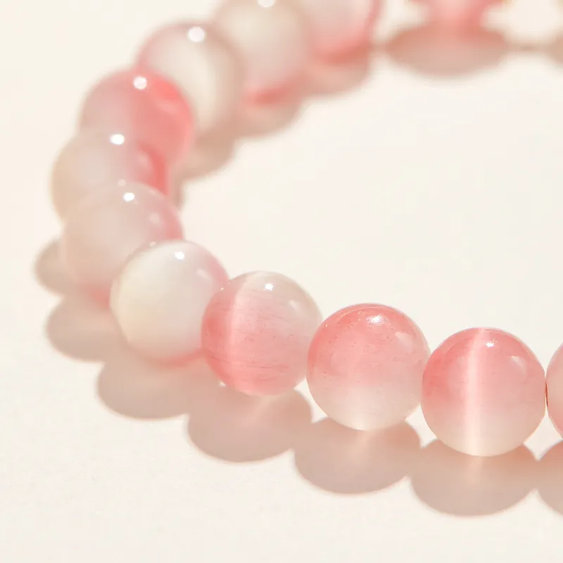 AGOVSKI Glass Cat Eye Jade Bracelets Women's-3