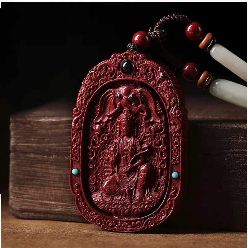AGOVSKI Reconstructed Cinnabar Necklaces Unisex-11