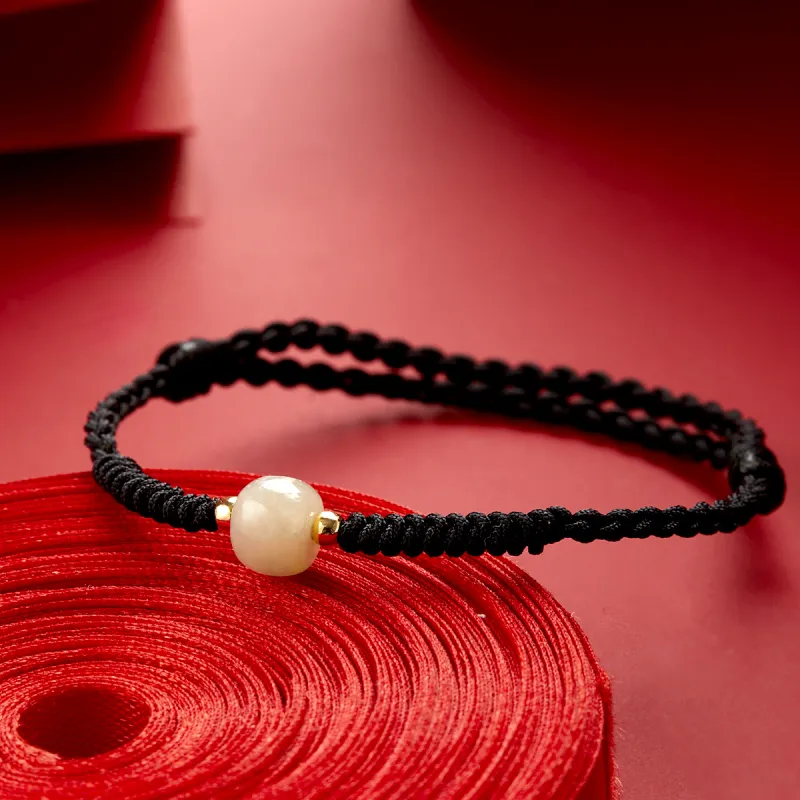 AGOVSKI Hetian Jade Bracelets White Jade Unisex-4