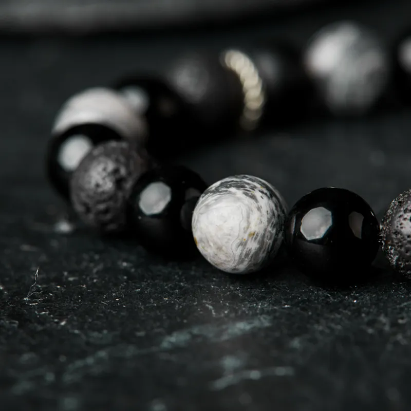 AGOVSKI Map Stone Jade Bracelets Unisex-6