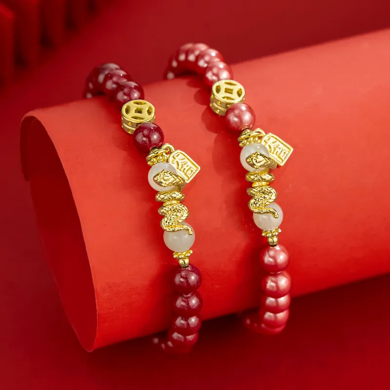 AGOVSKI Hetian Jade Bracelets Pale Greenish White Jade Women's-2