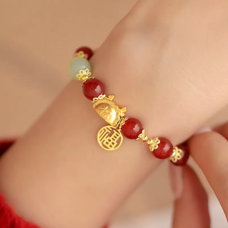 AGOVSKI Agate Jade Bracelets Unisex-5
