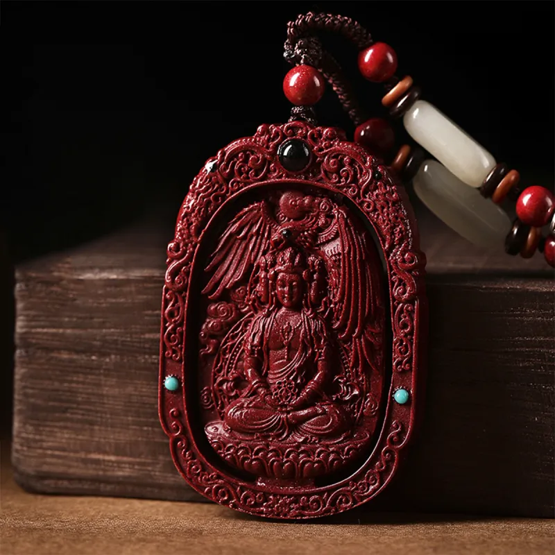 AGOVSKI Reconstructed Cinnabar Necklaces Unisex-15