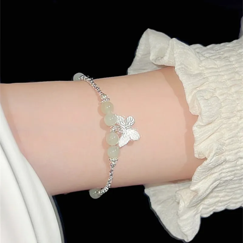 AGOVSKI Bracelets White Jade/Pale Greenish White Jade Women's-3