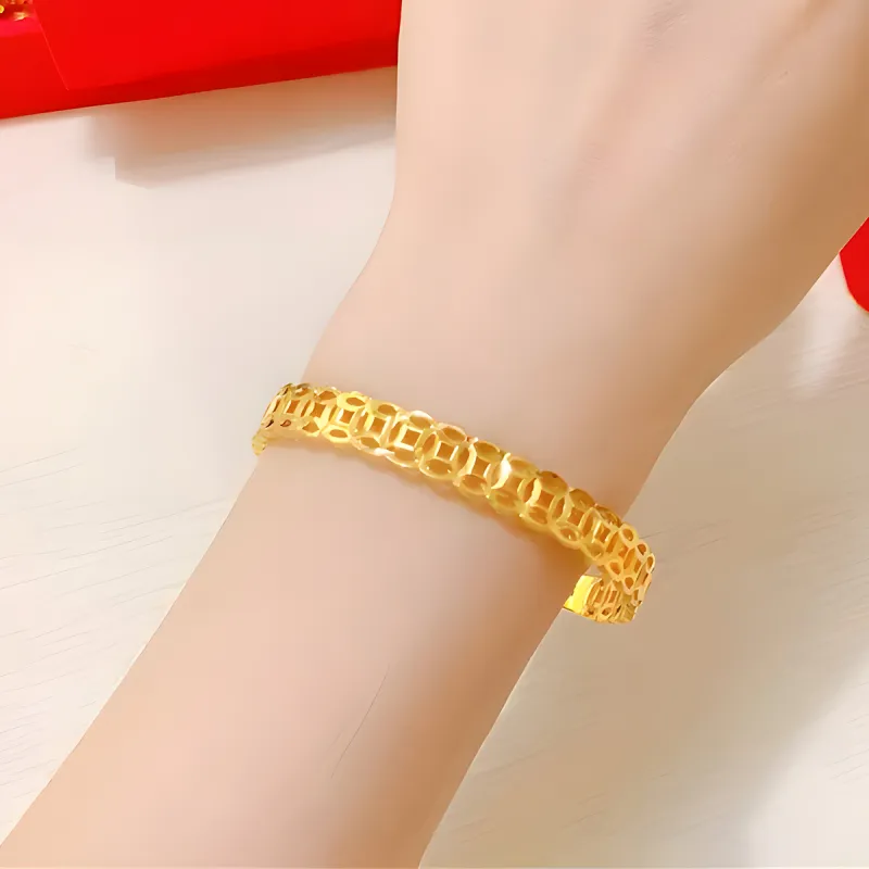 AGOVSKI Eco Friendly Copper Alloy Bangles Women's-5